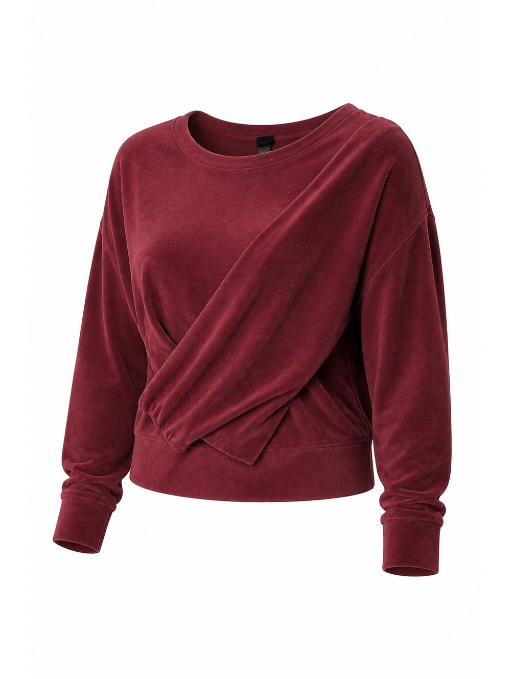 Wild Fable Women's Medium Burgundy Velvet Pullover Sweatshirt